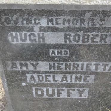 DUFFY Hugh Robert &amp; Amy Henrietta Adelaine