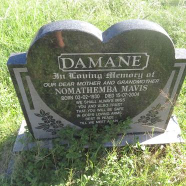 DAMANE Nomathemba Mavis 1930-2004