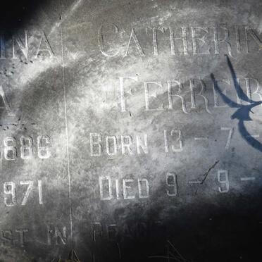 FERREIRA Catherine 1883-1967 :: FERREIRA Mary Evelina 1886-1971