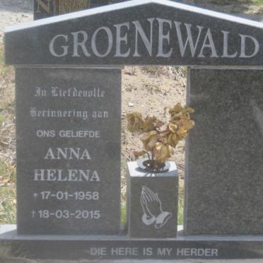 GROENEWALD Anna Helena 1958-2015