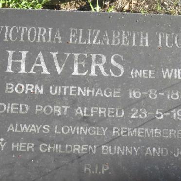 HAVERS Victoria Elizabeth Tucker nee WIDE 1882-1963