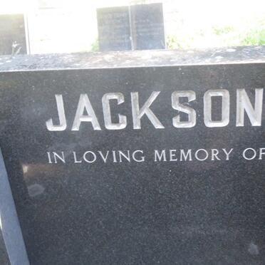 JACKSON Frederick Peter 1881-1961 &amp; Martha Maria 1879-1970