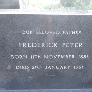 JACKSON Frederick Peter 1881-1961 &amp; Martha Maria 1879-1970