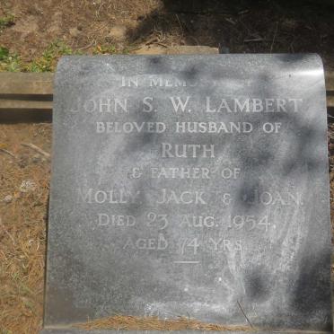 LAMBERT John S.W. -1954
