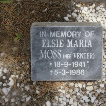 MOSS Elsie Maria nee VENTER 1941-1986