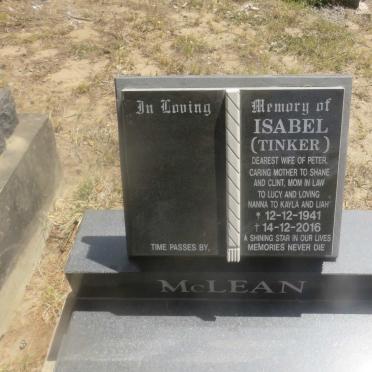 MCLEAN Isabel 1941-2016