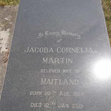 MARTIN Jacoba Cornelia 1905-2001