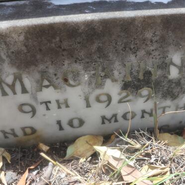 MACKINNON Donald Munro -1929 &amp; Louisa M.W. -1924