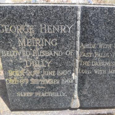 MEIRING George Henry 1906-1962 &amp; Dulcie Muriel 1895-1964