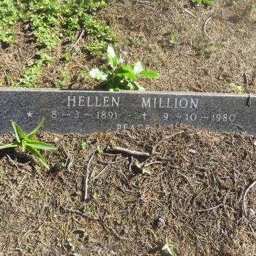 MILLION Hellen 1891-1980
