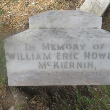 MCKIERNIN William Eric Howell 1912-1913