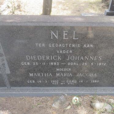 NEL Diederick Johannes 1893-1972 &amp; Martha Maria Jacoba 1902-1980