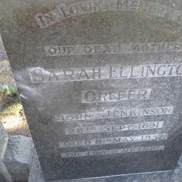 ORFFER Sarah Ellington nee JENKINSON 1891-1957