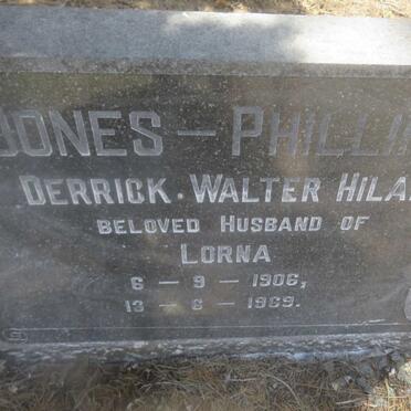 PHILLIPSON Derrick Walter Hilary, JONES 1906-1969