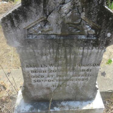 PEARSON Charles Wemyss 1841-1929