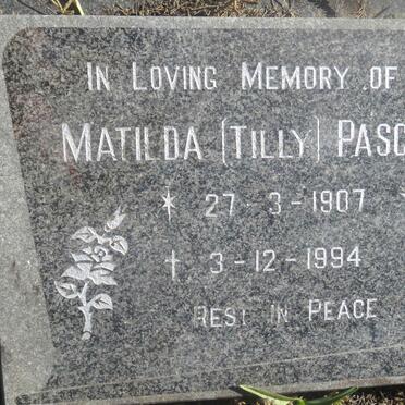 PASCOE Matilda 1907-1994