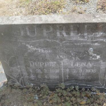 PREEZ Duppie, du 1931-1991 &amp; Lena 1936-