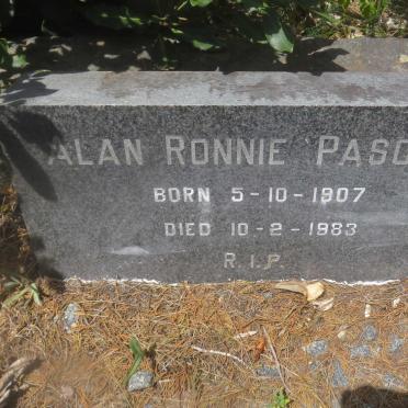 PASCOE Alan Ronnie 1907-1983