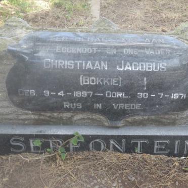 SERFONTEIN Christiaan Jacobus 1897-1971