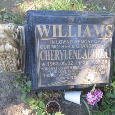 WILLIAMS Cherylene Althea 1963-2017