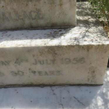 WALLACE Agnes Wilhelmina -1956