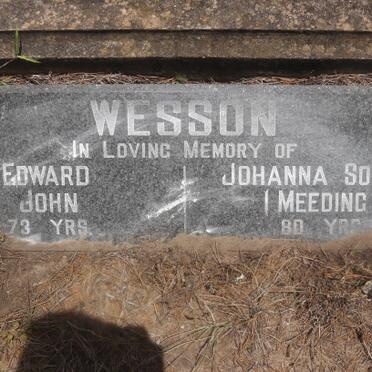 WESSON Edward John &amp; Johanna Sophia MEEDING