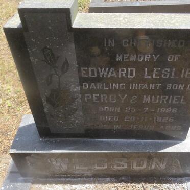 WESSON Edward Leslie 1926-1926