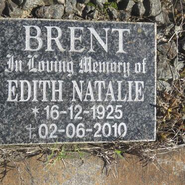 BRENT Noel Sinclair 1920-2005 &amp; Edith Natalie 1925-2010