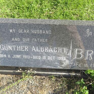 BRANDT Günther Albrächt 1913-1992 &amp; Phillis Mavis SCHMIDT 1923-1997