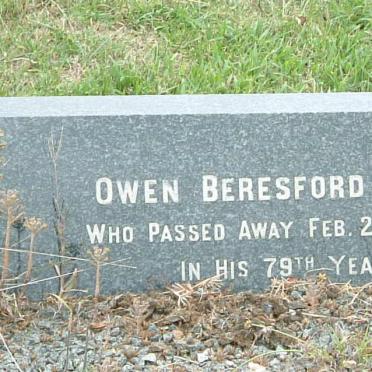 BAKER Owen Beresford -1964