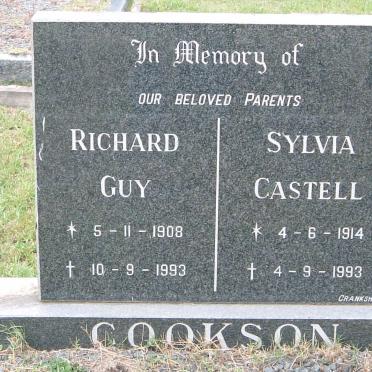 COOKSON Richard Guy 1908-1993 &amp; Sylvia Castell 1914-1993
