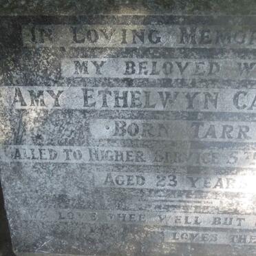 CARLYON Amy Ethelwyn nee TARR -1943