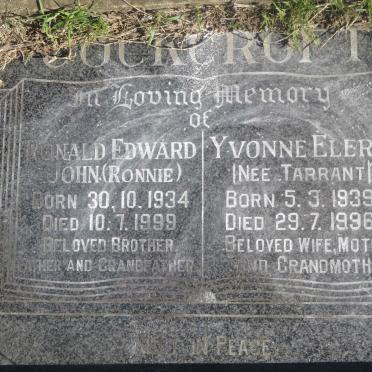 COCKROFT Ronald Edward John 1934-1999 &amp; Yvonne Eleri TARRANT 1939-1996