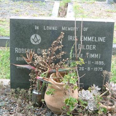 GILDER Robert ? -??-?? &amp; Iris Emmeline TIMM 1895-1975