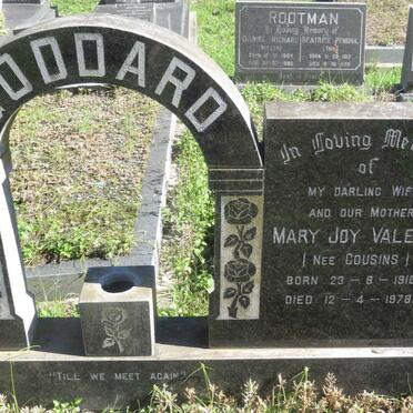 GODDARD Victor Stanley 1914-1989 &amp; Mary Joy Valerie COUSINS 1918-1978