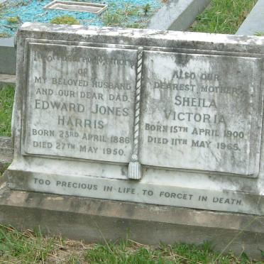HARRIS Edward Jones 1886-1950 &amp; Sheila Victoria 1900-1965