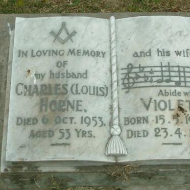 HORNE Charles  -1953 &amp; Violet 1906-1977