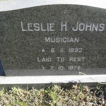 JOHNS Leslie H. 1892-1979