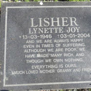 LISHER Lynette Joy 1946-2004
