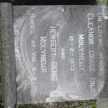 MOLYNEUX Herbert Denis -1916 :: MOLYNEUX Eleanor Grace Una -1973