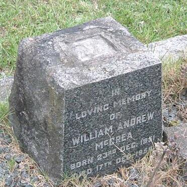 McCREA William Andrew 1951-1958