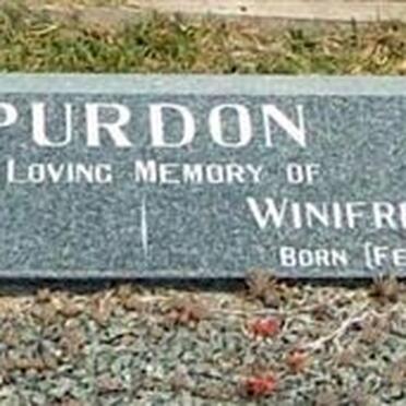 PURDON Lionel Arthur 1902-1982 &amp; Winifred Rintoul Hood FERGUSON 1905-1996