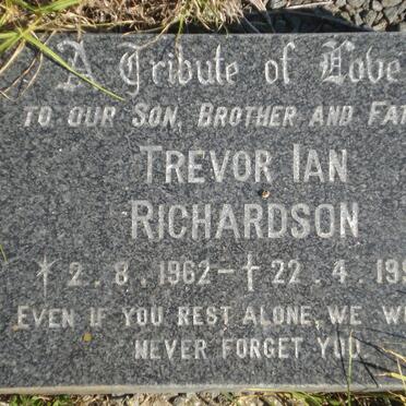 RICHARDSON Trevor Ian 1962-1993