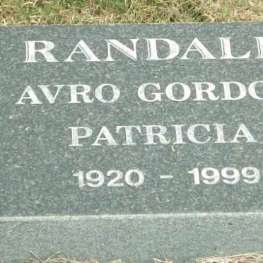 RANDALL Avro Gordon 1920-1999 and Nancy Patricia Mei BOAST -1999