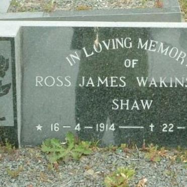 SHAW Ross James Wakinshaw 1914-1991