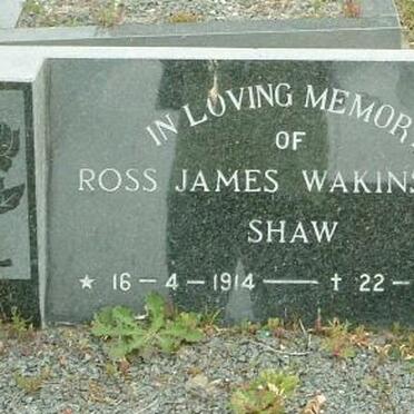 SHAW Ross James Wakinshaw 1914-1991