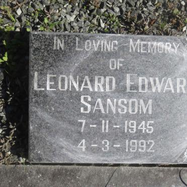 SANSOM Leonard Edward 1945-1992