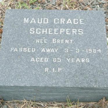 SCHEEPERS Maud Grace nee BRENT -1984