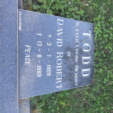 TODD David Robert 1909-1989
