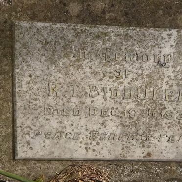 BIDDULPH R.T. -1937